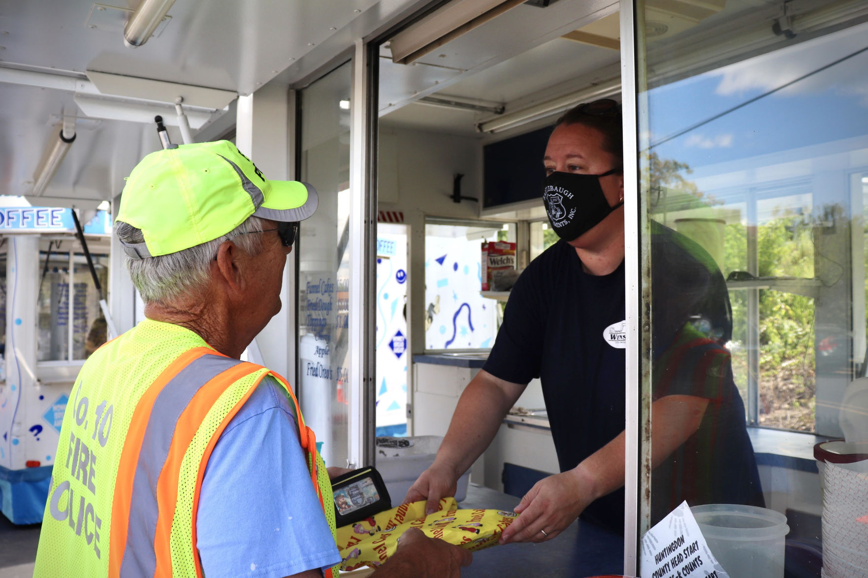 Fair food aids vendors, football players